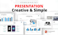 create creative and simple presentation using powerpoint and canva