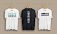 do minimalist typography t shirt design