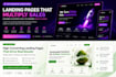 create modern landing page design
