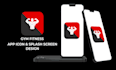 design modern professional app icon and splash screen