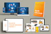 design 3d digital product cover mockup, ecover bundle, online course cover