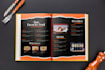 style menu price list service menu for food bars and cafes