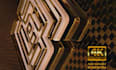create elegant white metallic gold 3d logo reveal intro animation