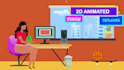 create a 2d animated explainer video or 2d animation marketing video