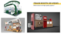 design exhibition stall, booth, kiosk, shop in 3d