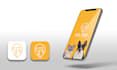 design modern flat web icon app icon and splash screen