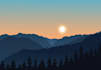 create a beautiful landscape scenery illustration for you