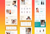 create a modern responsive landing page website