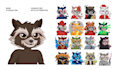 design surreal 2d cartoon and funny nft characters