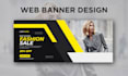 design stunning website banner, slider, header, web banners