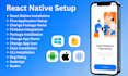install react native packages, change app name, app icon