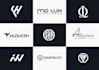 do a monogram initial letter mark, font, and text logo