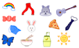 create cute cartoon sticker, label, bagde, and emoticon