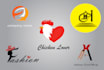 draw creative minimalist,flat,wordmark logo design in 24hour