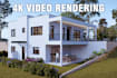 do 3d virtual walkthrough video animation for architecture exterior and interior