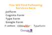 create responsive cognito form, type form, and google form