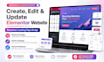 create, edit and update elementor website, elementor landing page design