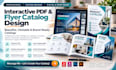 design amazing top notch interactive PDF, flyer and  catalogs