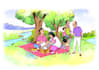 create custom children book illustrations in a cute style