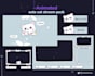 design anime or vtuber twitch, youtube stream overlays