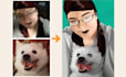 draw you and your pet into vector art portrait