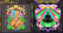 create colorful illustration and trippy psychedelic art