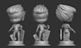 do design 3d chibi character model for 3d printing