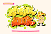 top quality bubble and throw up style graffiti design