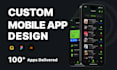 create premium mobile app UI UX and modern figma app design