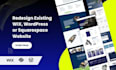 redesign existing wix, wix studio and squarespace  website