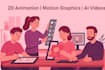 create attractive 2d cartoon animation and explainer video