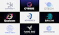 make tech startup, cyber, software and technology logo