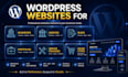 build a fast responsive wordpress website with SEO ready design