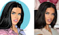make 2d cartoon character drawing vector design