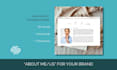 write a captivating about you page or team bios
