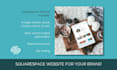 create a four page squarespace website