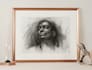 draw a rough charcoal sketch