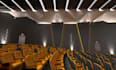 3d rendering of cinema architecture and interior design