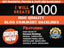 deliver 1000 dofollow blog comment manual backlinks for  your website ranking