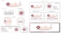 do beauty, fashion eyelash signature logo with branding kit