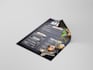 design elegant restaurant, catering, hotel menu flyer brochure