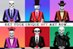 design 10k unique nft arts with metadata