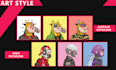 do 2d nft art 1k, 5k, 10k collection