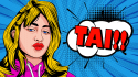draw a retro pop art roy lichtenstein style in 24 hours