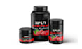 do premium protein supplement label design with 3d mockup