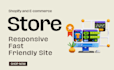 design and build a professional shopify or ecommerce website