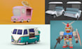 create stylized game ready low poly models