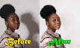 professional face shadow remove and fix background shadow