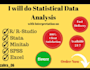 do statistical projects of spss, r, python, tableau power bi