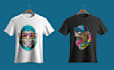 professional t shirt graphics for amazon merch  etsy and shopify